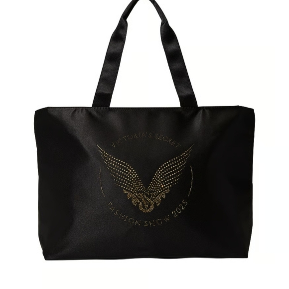 NWT! Victoria's Secret 2025 FASHION SHOW Black Tote - Picture 6 of 15
